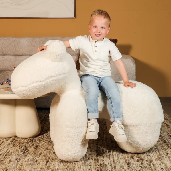 Kinder Fauteuil Alpaca - Teddy - Beige