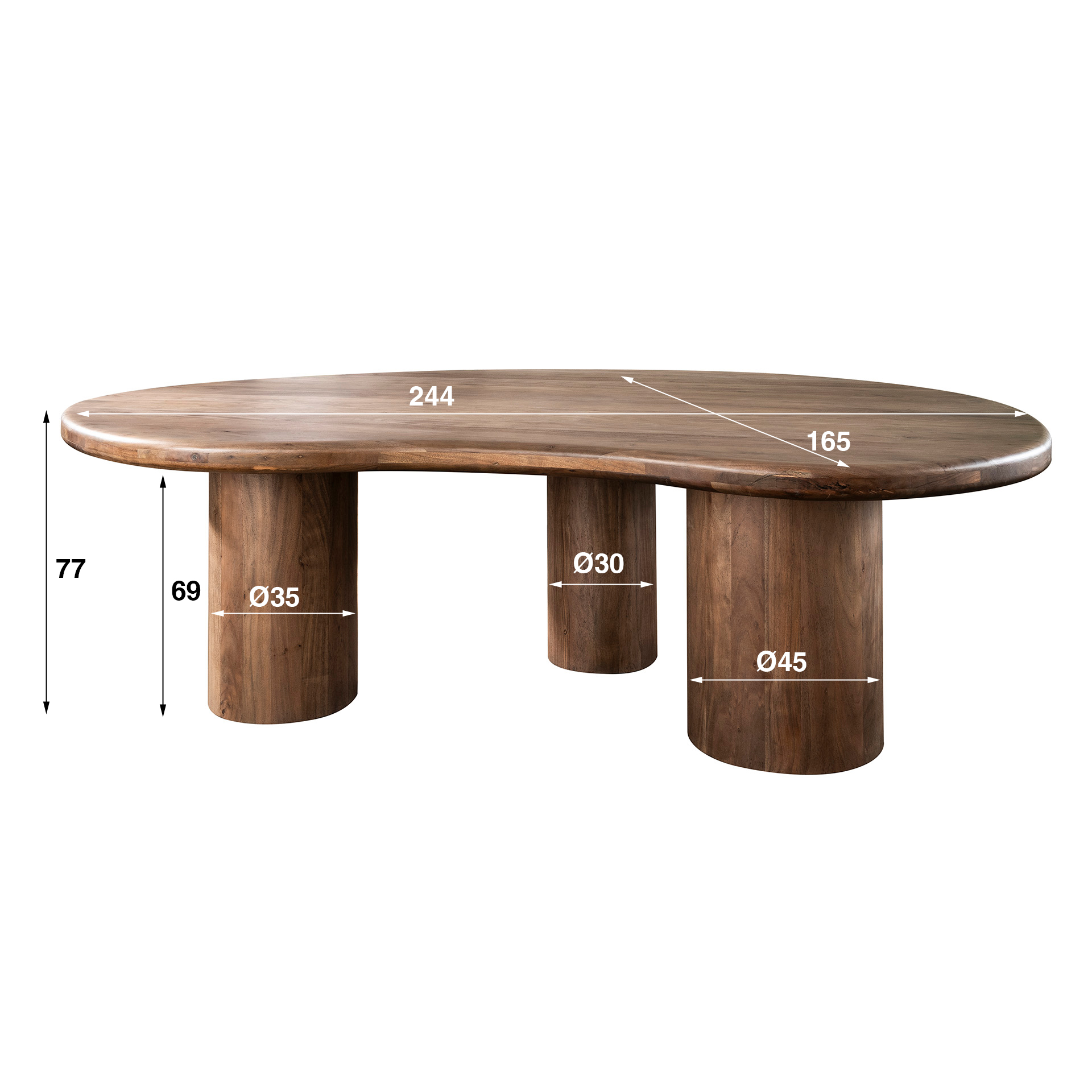 Eettafel Sculpture 244x165 - Afbeelding 7