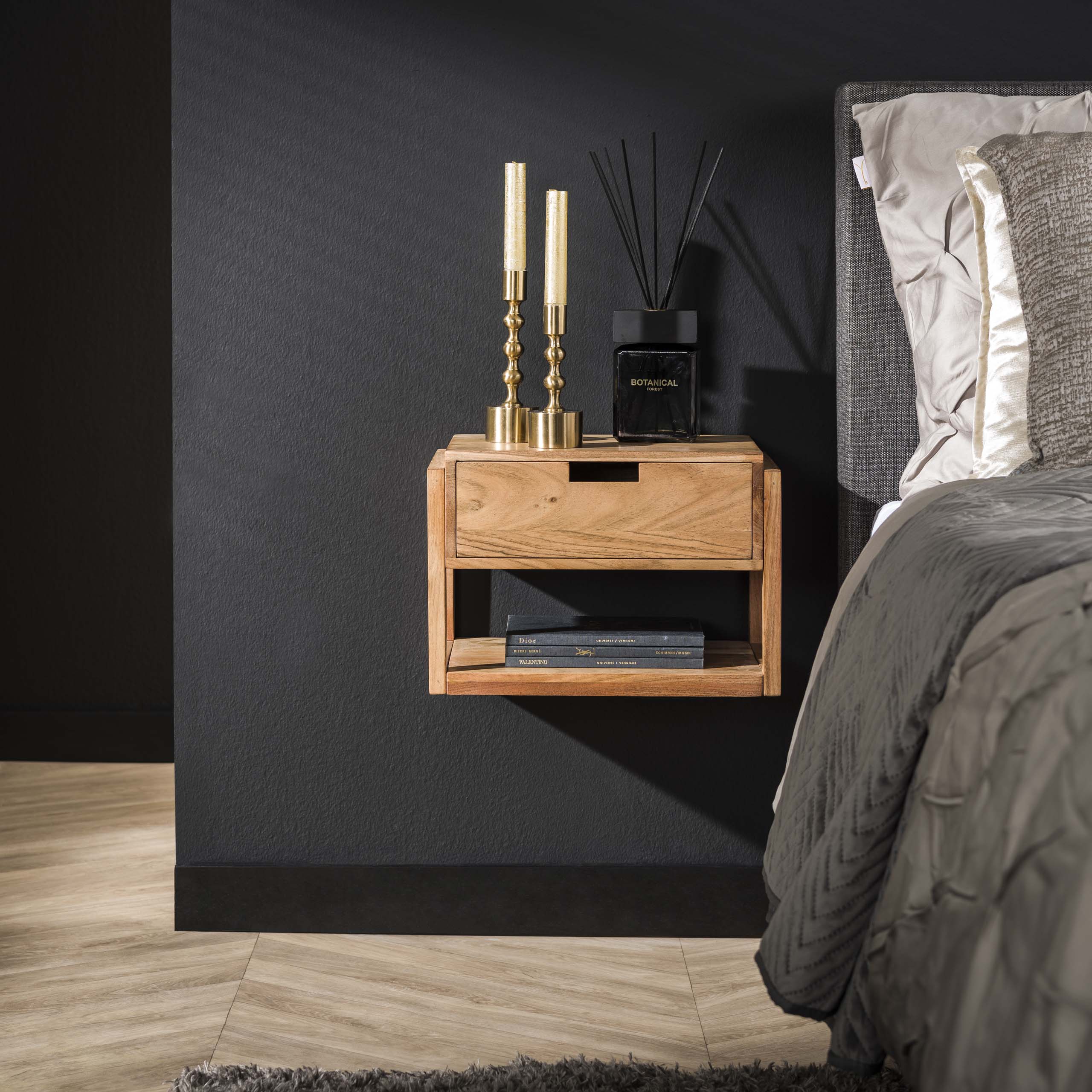 Nachtkastje houten frame 1L