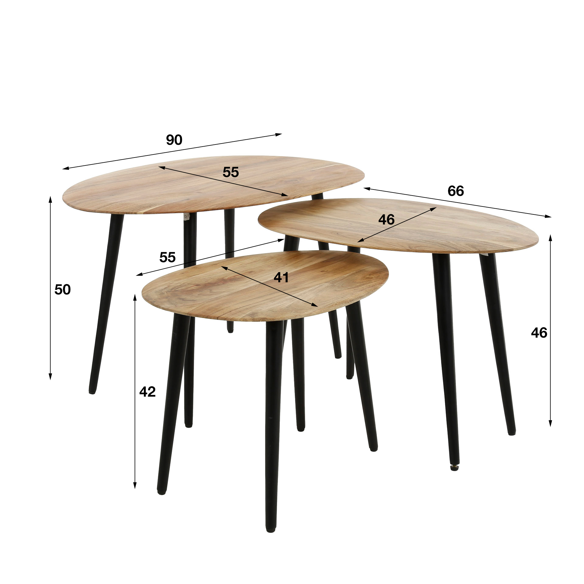 Salontafel Organic set/3 - Afbeelding 6