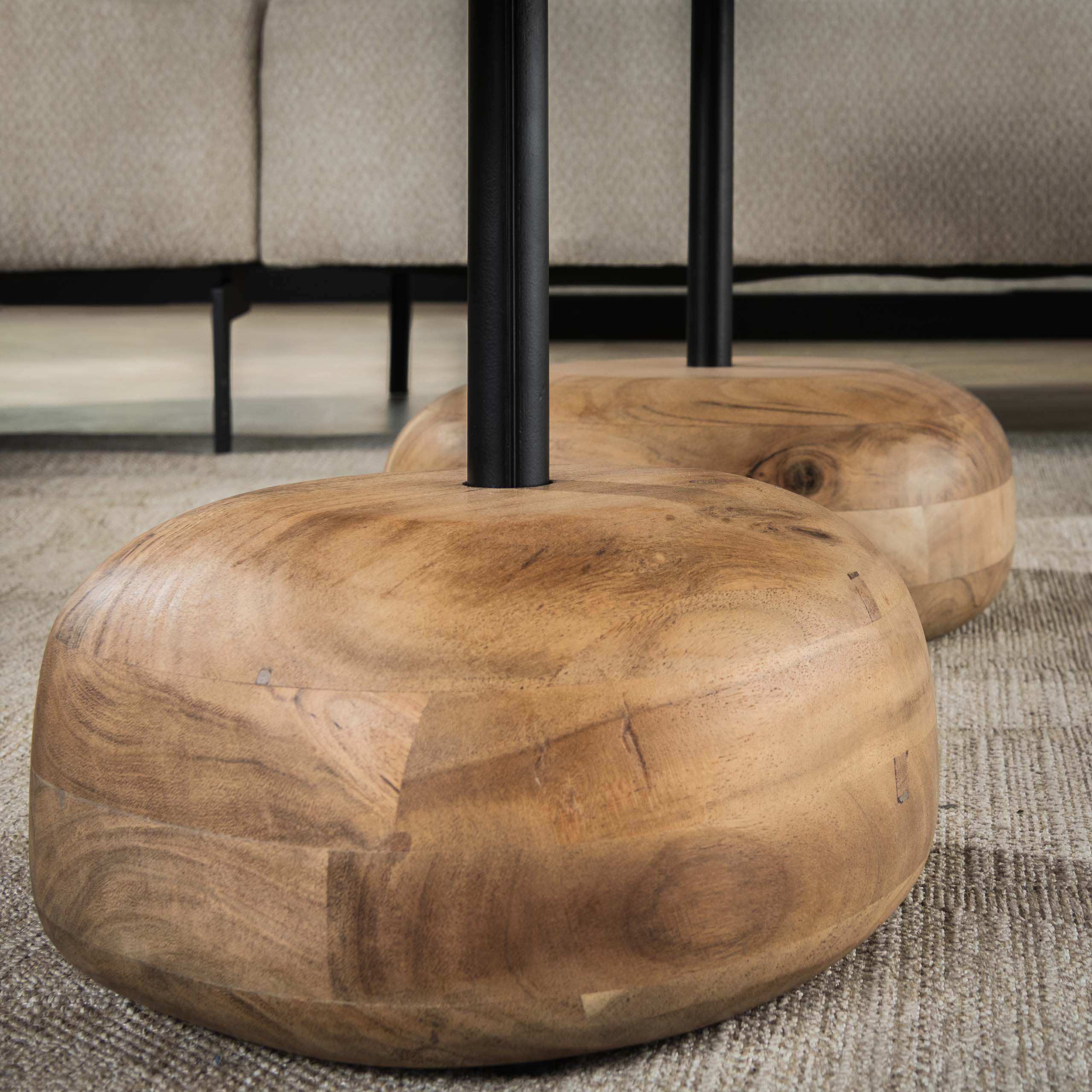 Salontafel driehoekig set/2 - Afbeelding 3