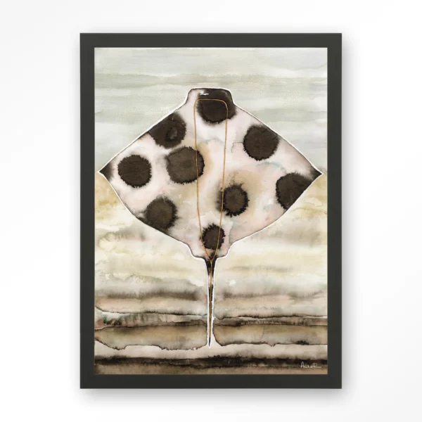 23001-eagle-ray-art-print-wooden-frame-black Eagle Ray - Art print