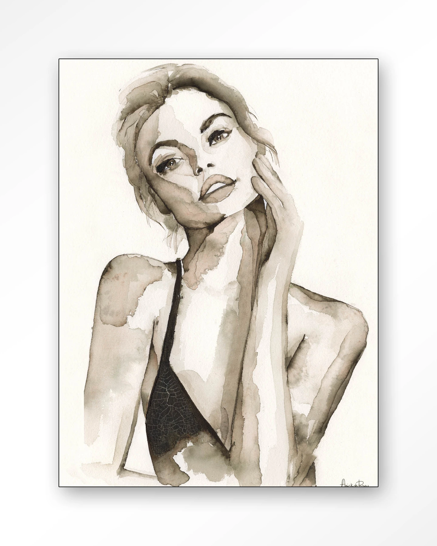 A Woman's Face - Wandkleed - Afbeelding 3