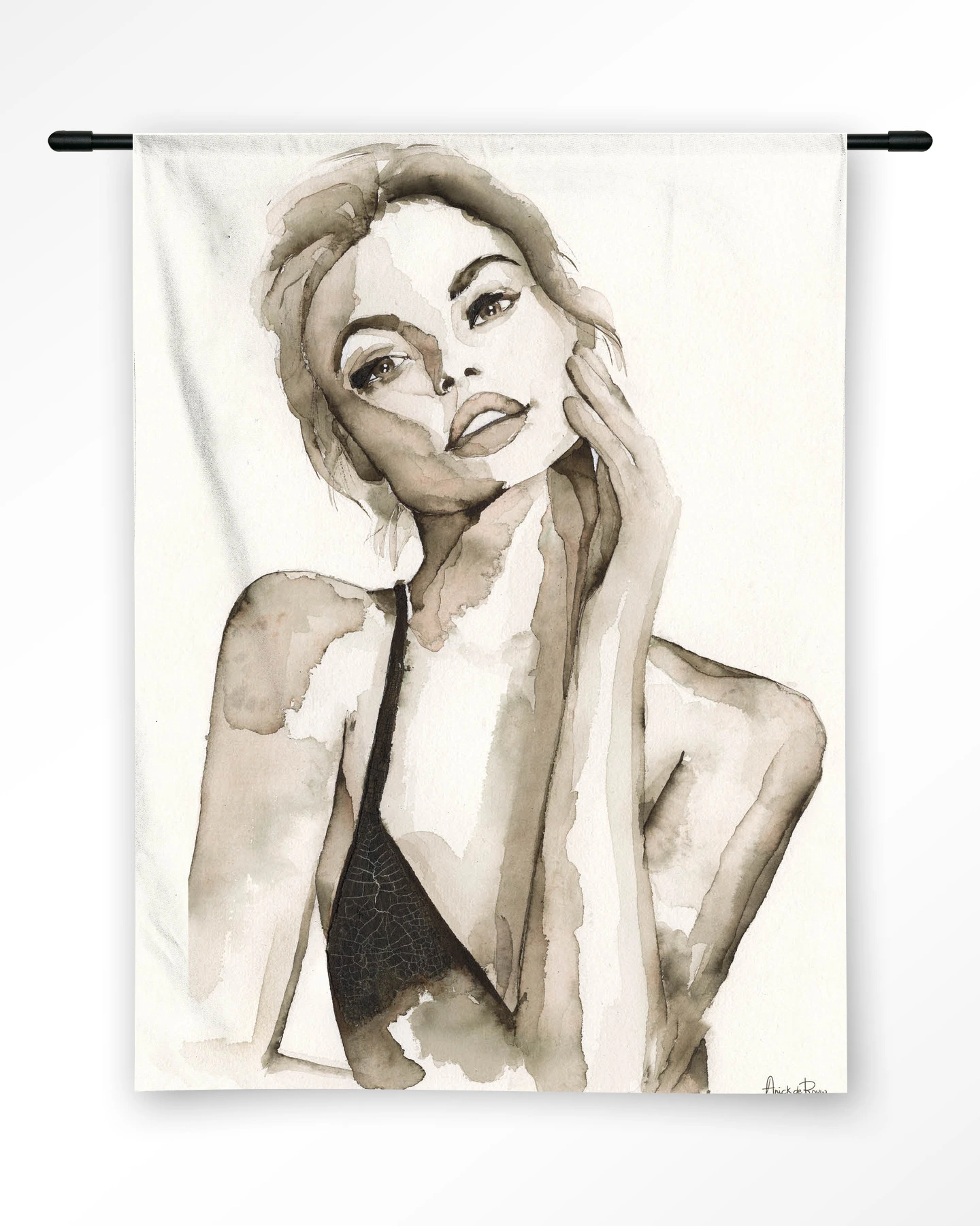A Woman's Face - Wandkleed - Afbeelding 4