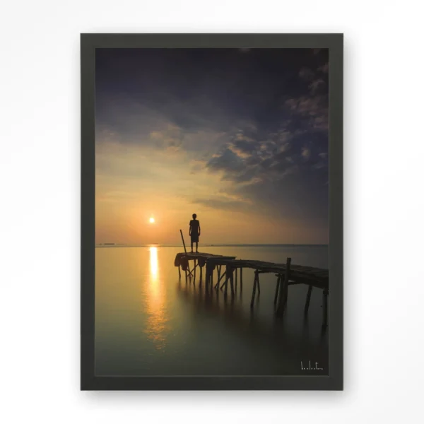 23019-good-morning-cirebon-art-print-wooden-frame-black Good Morning Cirebon - Art print