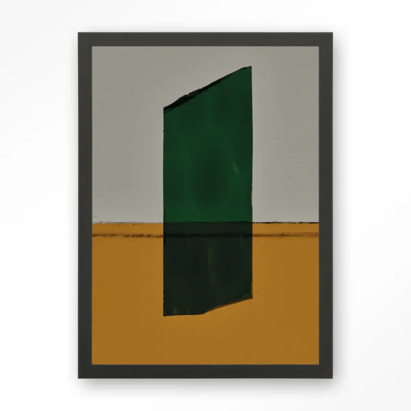23042-geen-mosgroen-art-print-wooden-frame-black Geen mosgroen - Art print
