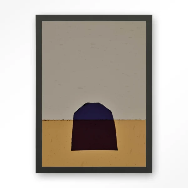 23043-geen-paars-art-print-wooden-frame-black Geen paars - Art print