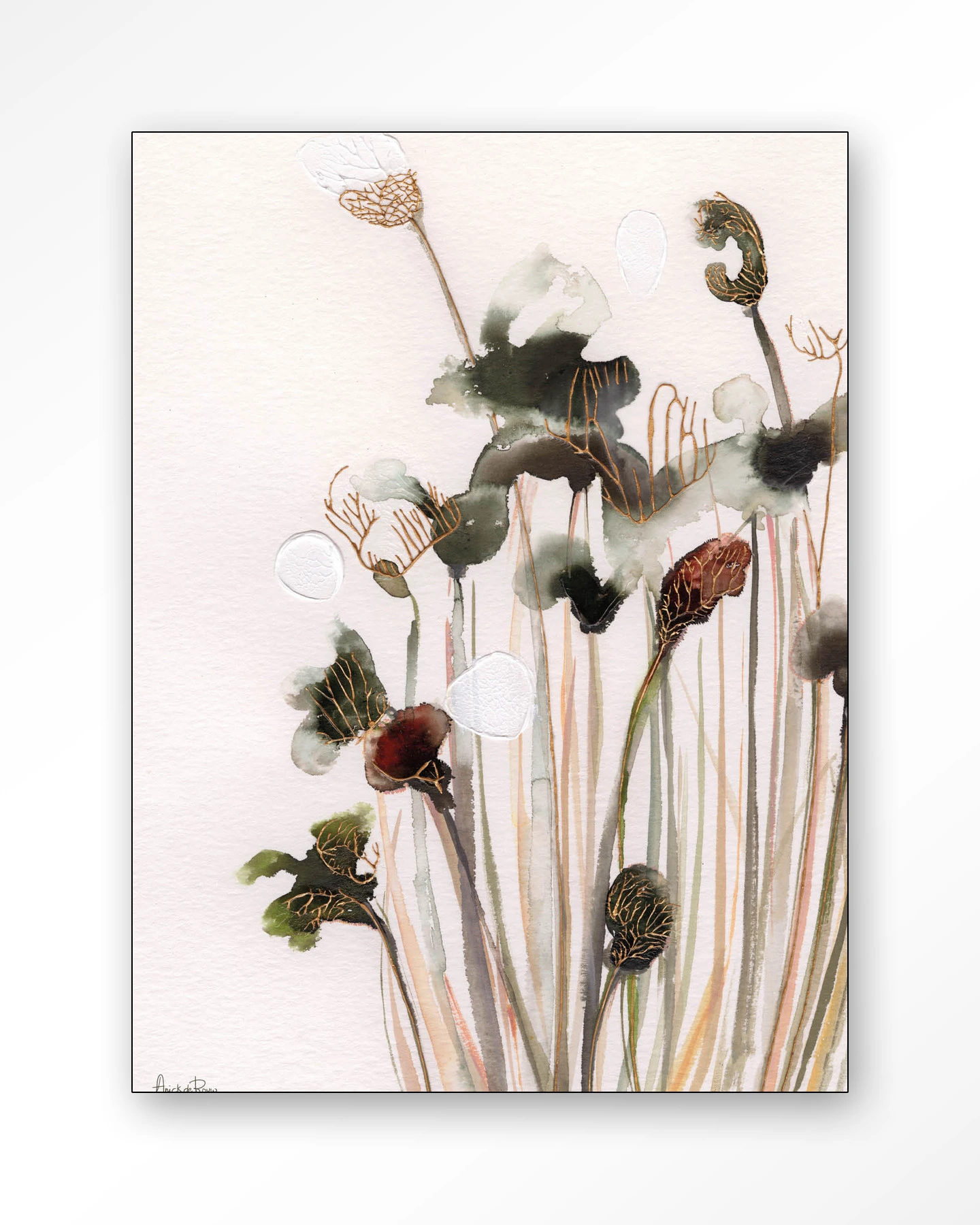 Pastel Flowers 2 - Wandkleed - Afbeelding 4