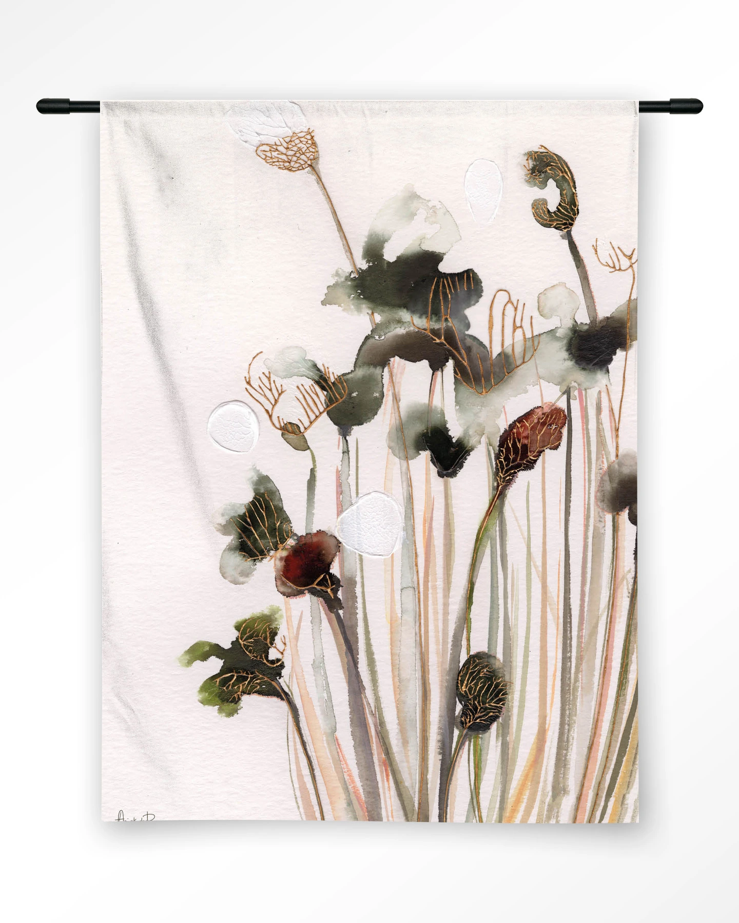 Pastel Flowers 2 - Wandkleed - Afbeelding 5