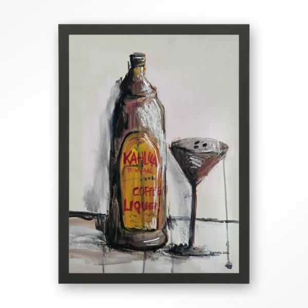 23062-friday-night-art-print-wooden-frame-black Friday Night - Art print