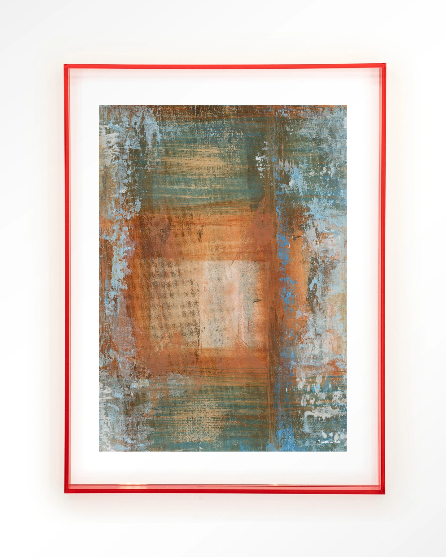 Blue Ocker Abstract 1 - Art print - Afbeelding 12