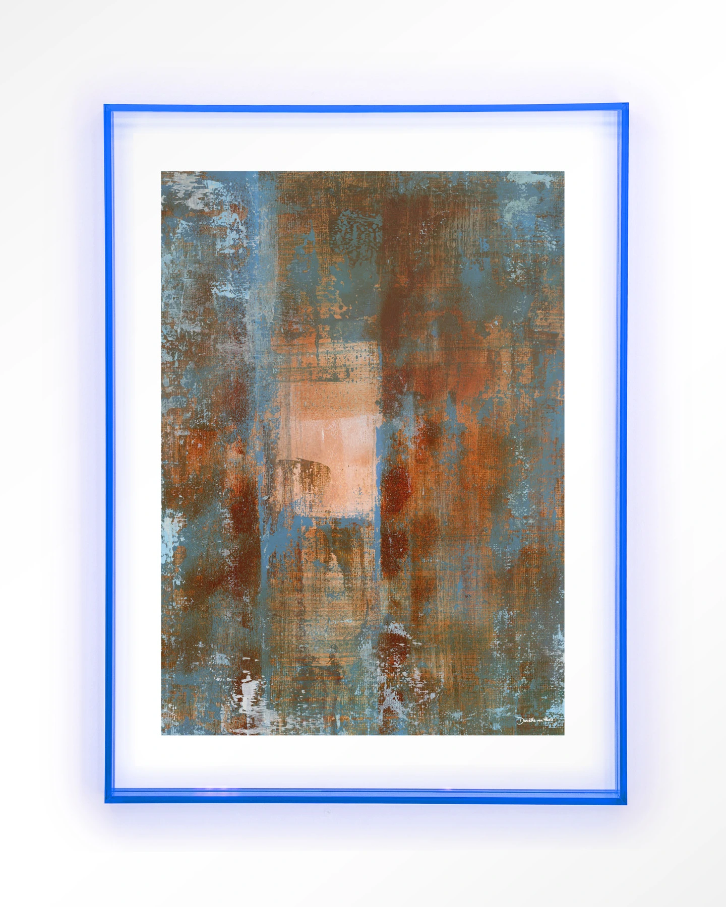 Blue Ocker Abstract 2 - Art print - Afbeelding 11