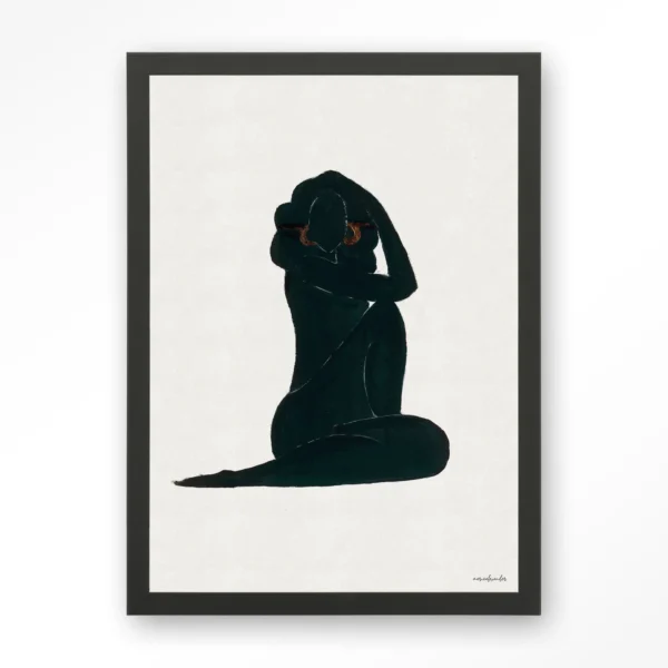 23078-stillness-art-print-wooden-frame-black Stillness - Art print