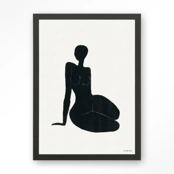 23080-international-woman-art-print-wooden-frame-black International Woman - Art print