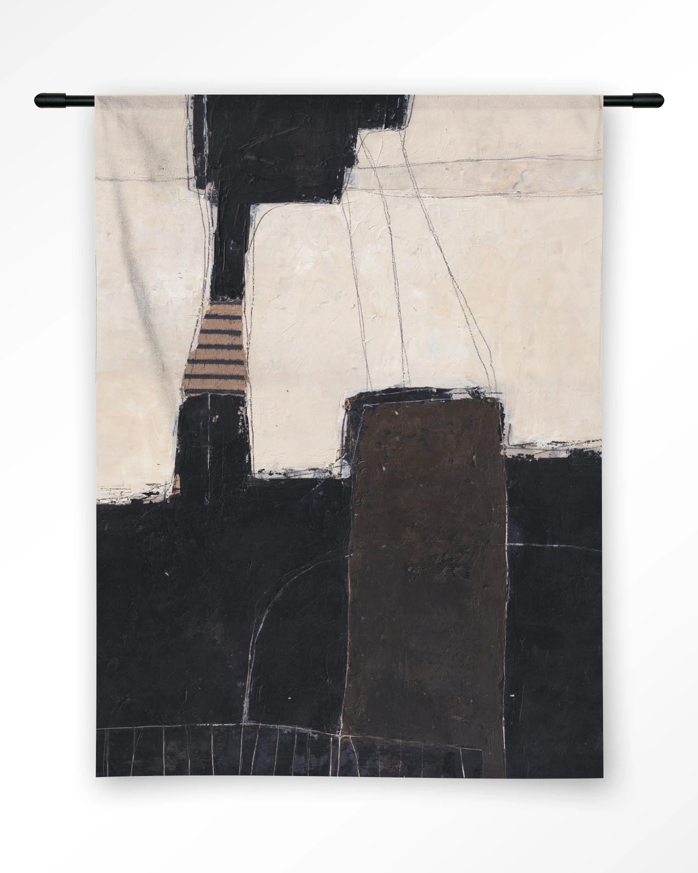 Abstract 2 - Wandkleed - Afbeelding 4