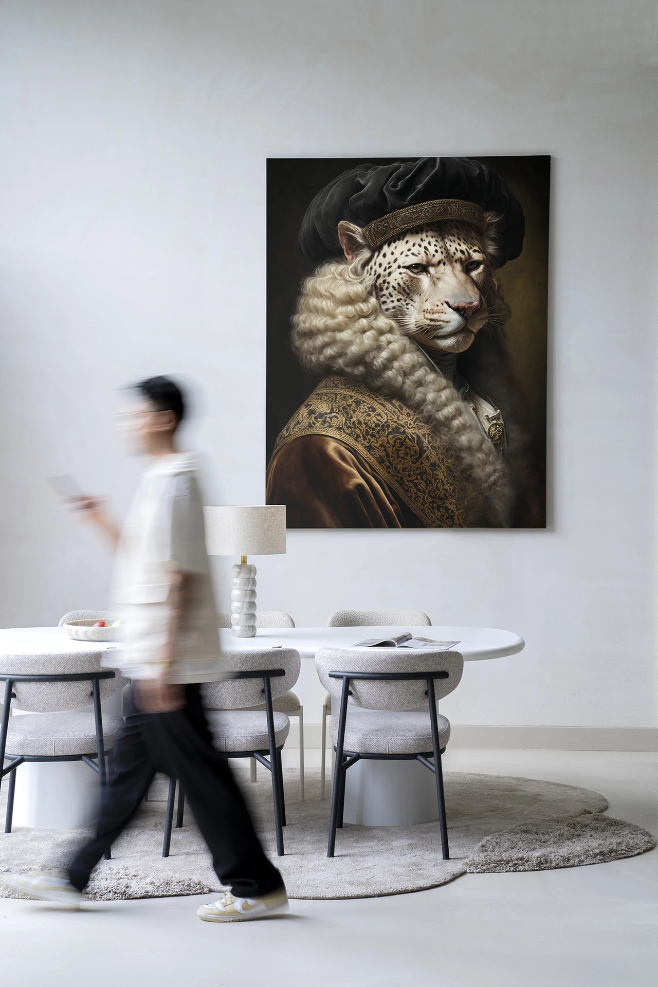 Snow Leopard - Wandkleed - Afbeelding 2