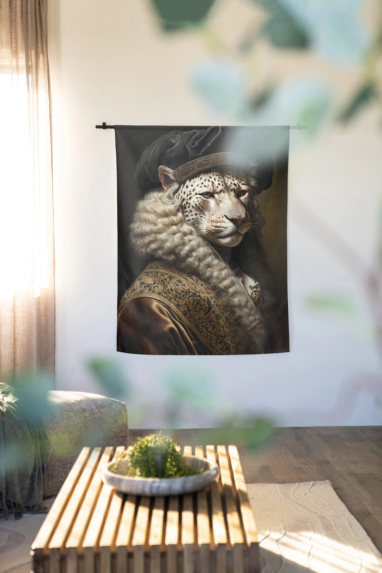 Snow Leopard - Wandkleed - Afbeelding 4