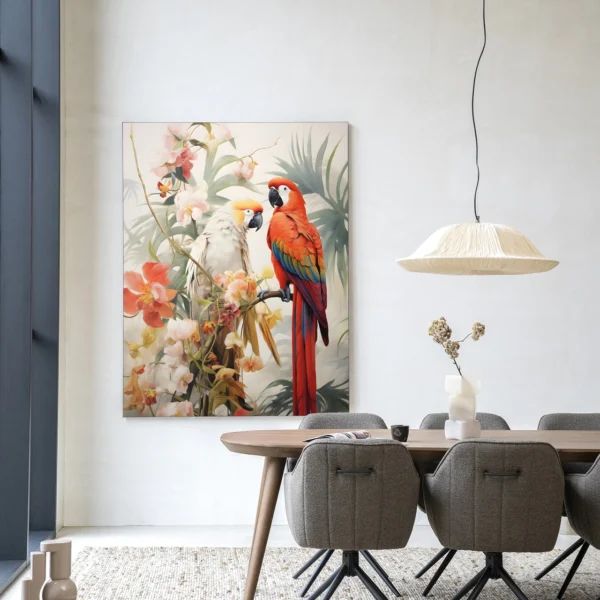 Lovebirds - Wandkleed