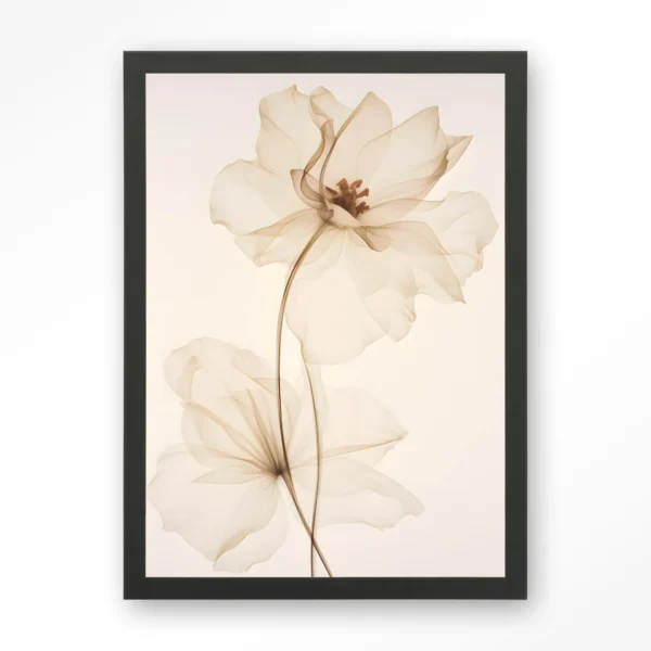 White Flowers - Art print