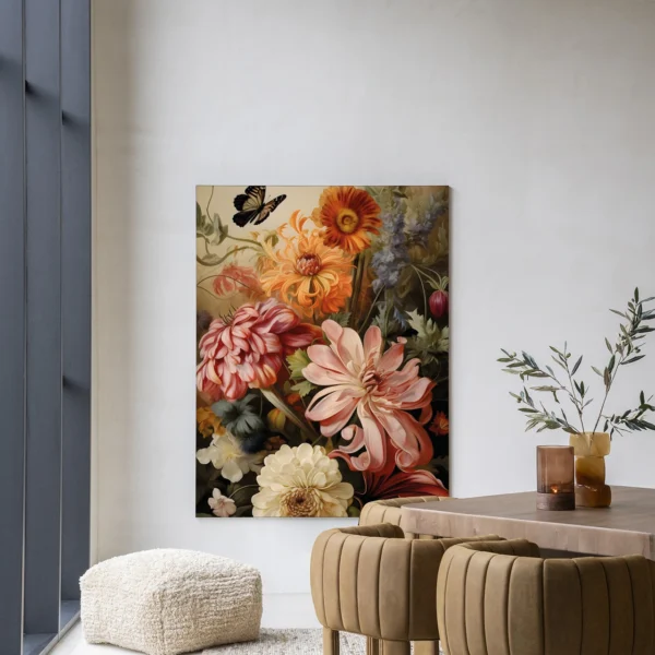 Vintage Flowers - Wandkleed