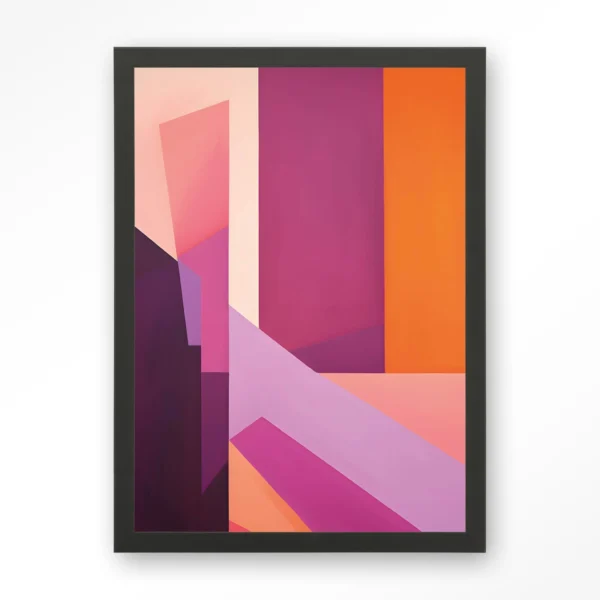 24044-folded-lines-art-print-wooden-frame-black Folded Lines - Art print