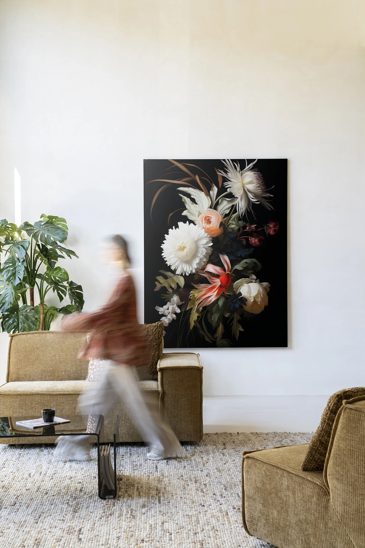 Flower selection - Wandkleed - Afbeelding 2