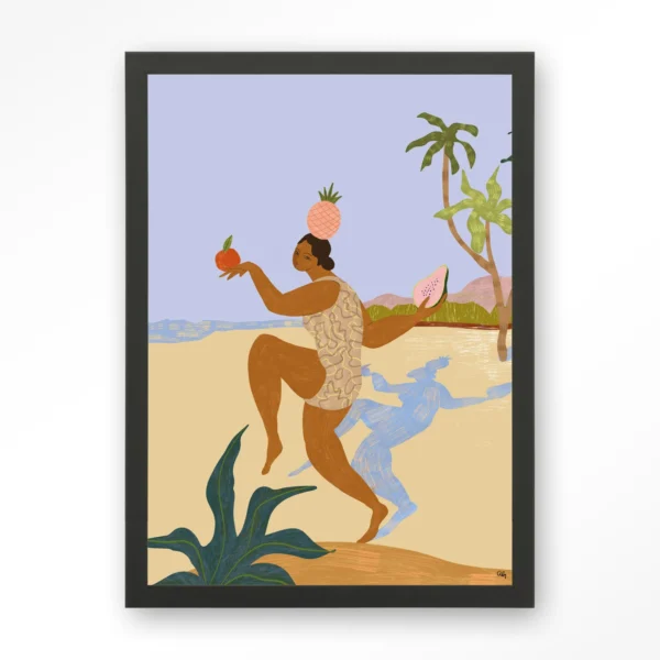 24054-balancing-act-art-print-wooden-frame-black Balancing Act - Art print