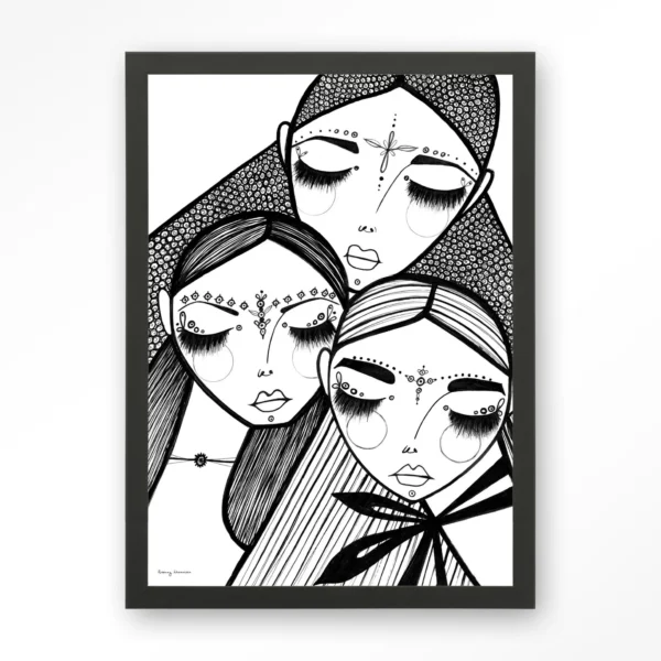 24060-close-art-print-wooden-frame-black Close - Art print