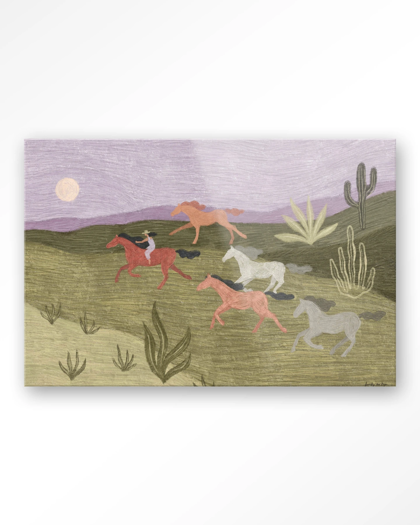 Running Horses - Glas