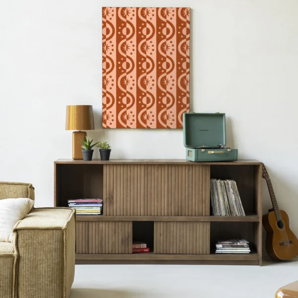 Moon Blockprint - Wandkleed