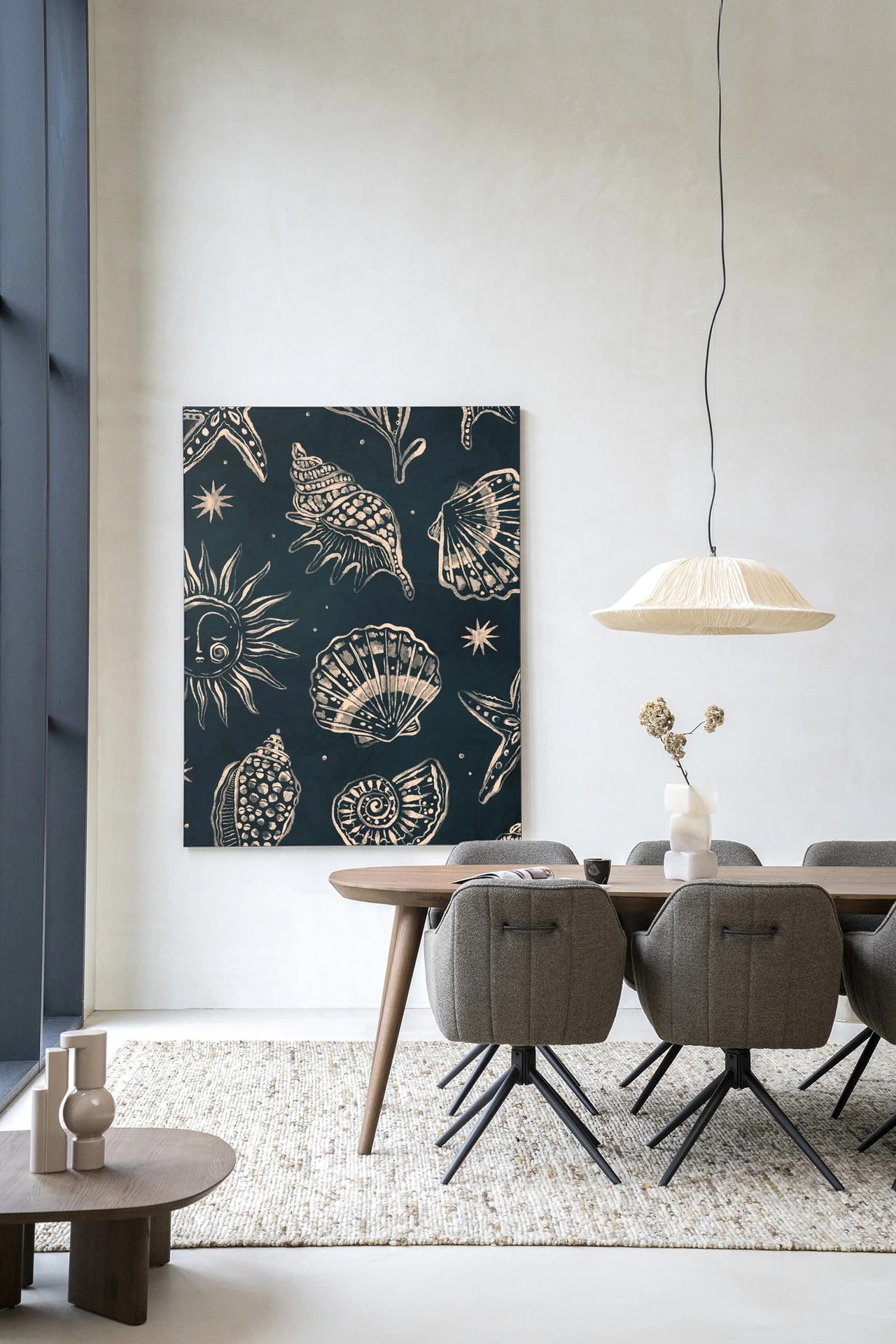 Seashells Midnight - Wandkleed - Afbeelding 3