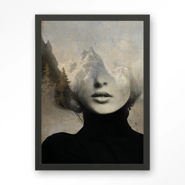 24075-head-in-the-sky-art-print-wooden-frame-black Head In The Sky - Art print