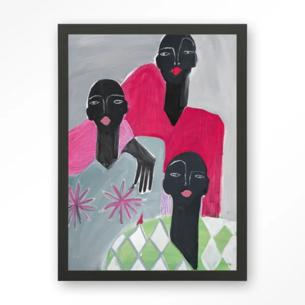 24082-we-are-family-art-print-wooden-frame-black We Are Family - Art print