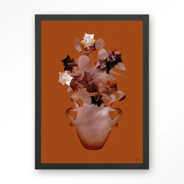 Amphora Flowers - Art print