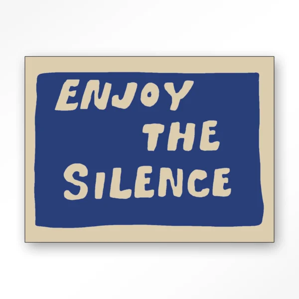 Enjoy The Silence Blue - Wandkleed