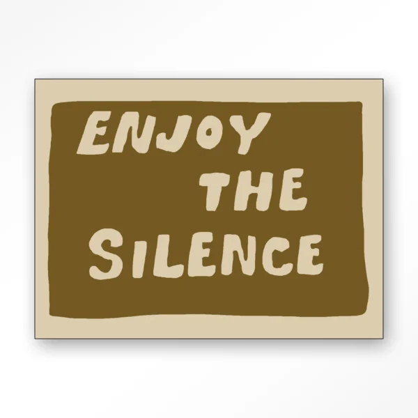 Enjoy The Silence Green - Wandkleed