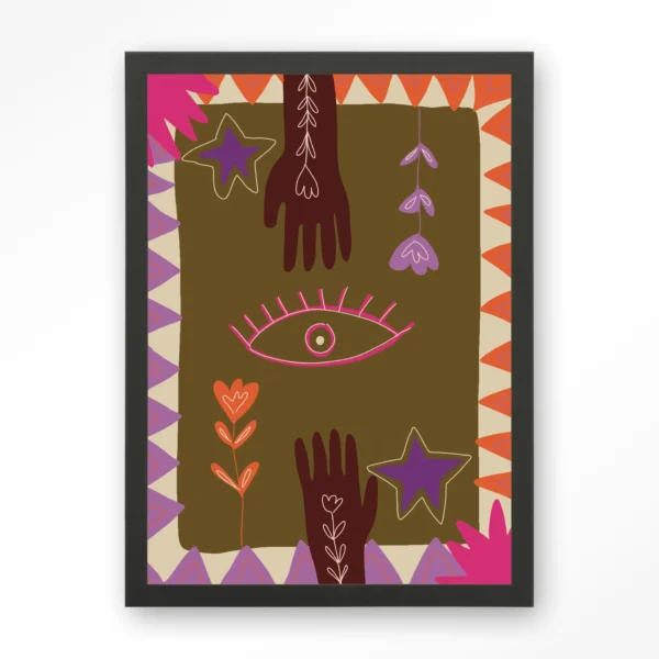 24123-hands-art-print-wooden-frame-black Hands - Art print