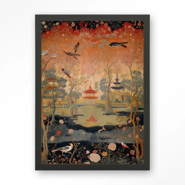 24130-oriental-night-art-print-wooden-frame-black Oriental Night - Art print