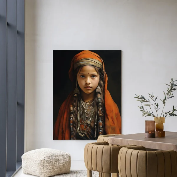 Traditional Girl - Wandkleed