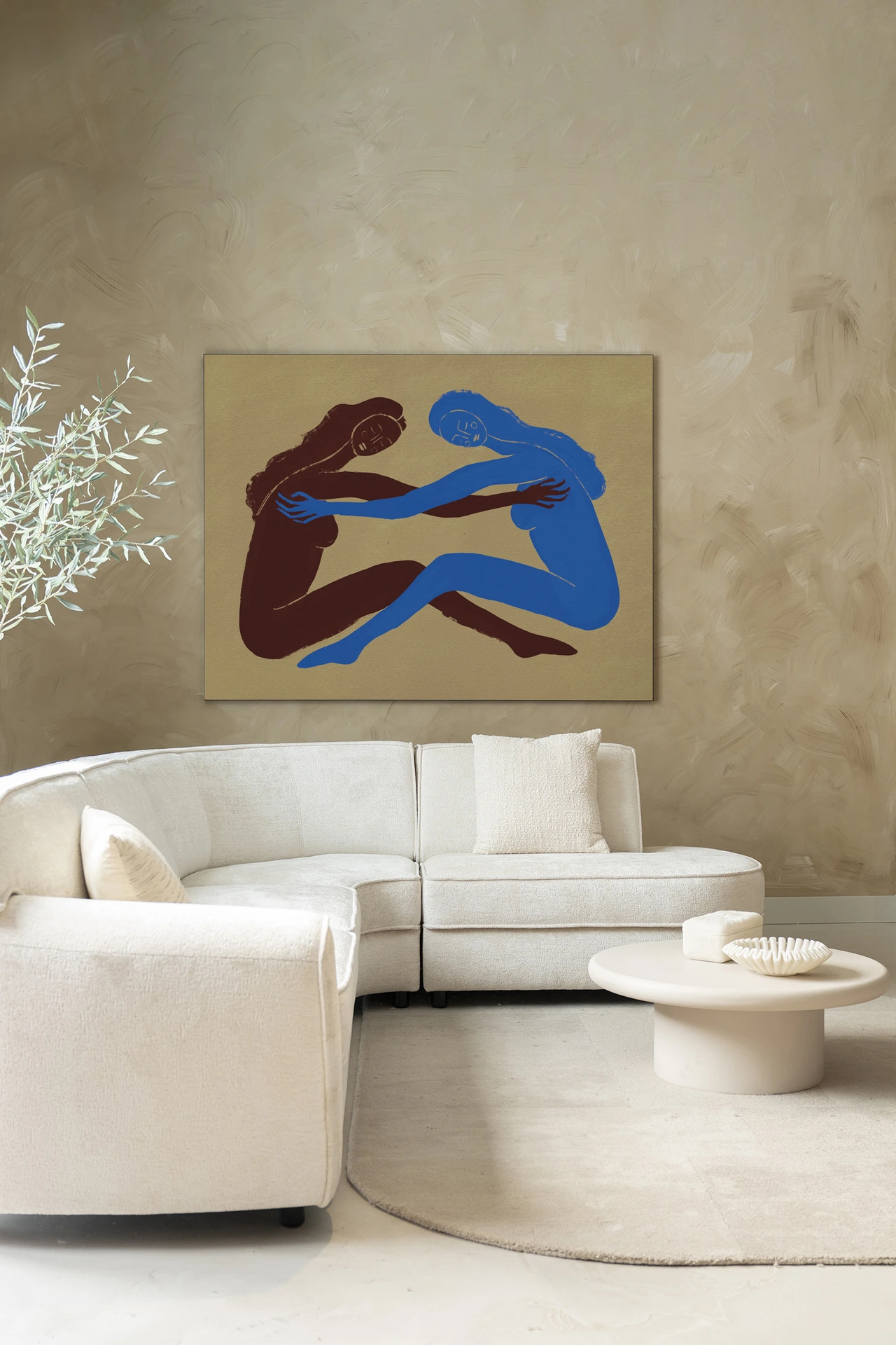 Serene Embrace - Wandkleed