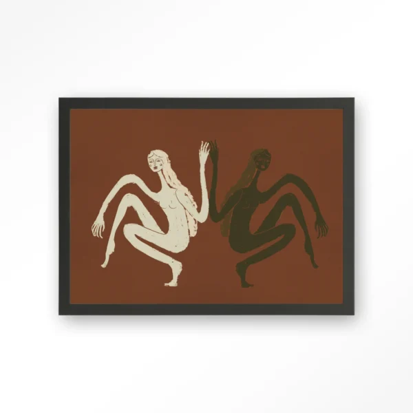 Connected Curves - Art print