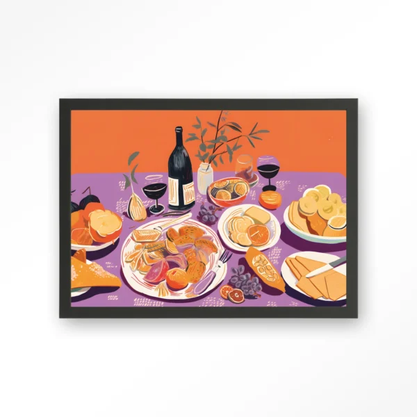 Burgundian Table - Art print