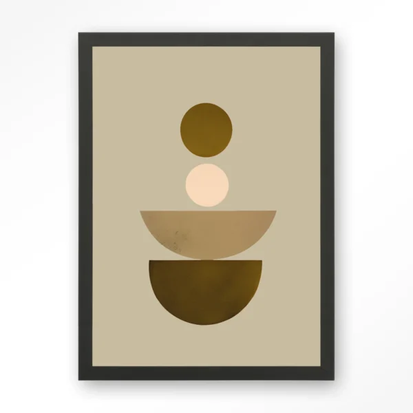 24188-forma-1-beige-art-print-wooden-frame-black Forma 1 Beige - Art print