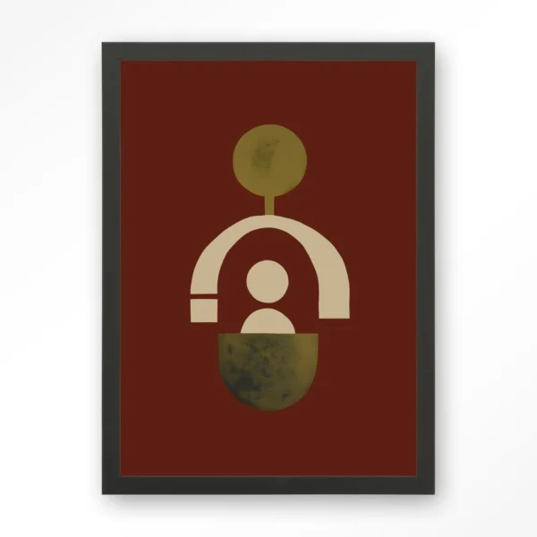 24189-forma-2-red-art-print-wooden-frame-black Forma 2 Red - Art print