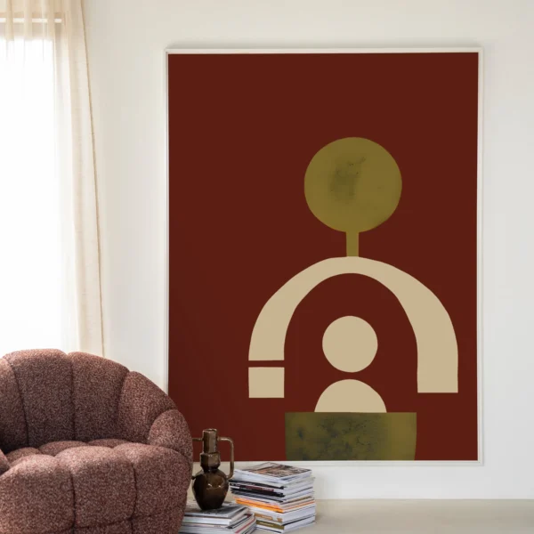 24189-forma-2-red-wandkleed-floating-frame-1 Forma 2 Red - Wandkleed