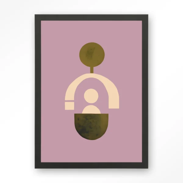 24190-forma-2-lilac-art-print-wooden-frame-black Forma 2 Lilac - Art print