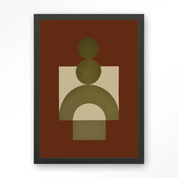 24192-forma-3-red-art-print-wooden-frame-black Forma 3 Red - Art print