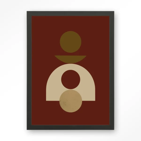 24195-forma-4-red-art-print-wooden-frame-black Forma 4 Red - Art print