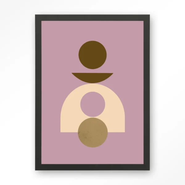 24196-forma-4-lilac-art-print-wooden-frame-black Forma 4 Lilac - Art print