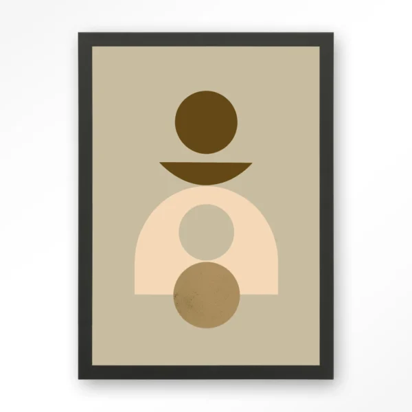 24197-forma-4-beige-art-print-wooden-frame-black Forma 4 Beige - Art print